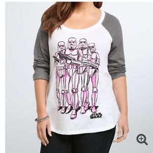 Torrid Star Wars Stormtrooper Raglan Tee